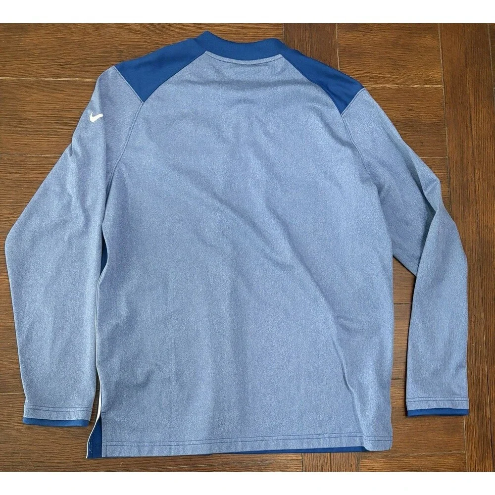 Men’s Indianapolis Colts Nike Dri Fit Size Large 1/4 Zip Blue Jacket Pullover